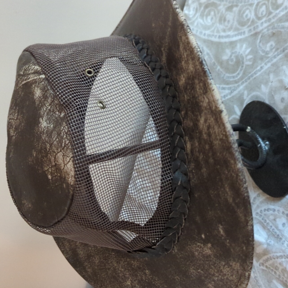 Leather Outback Hat - image 2